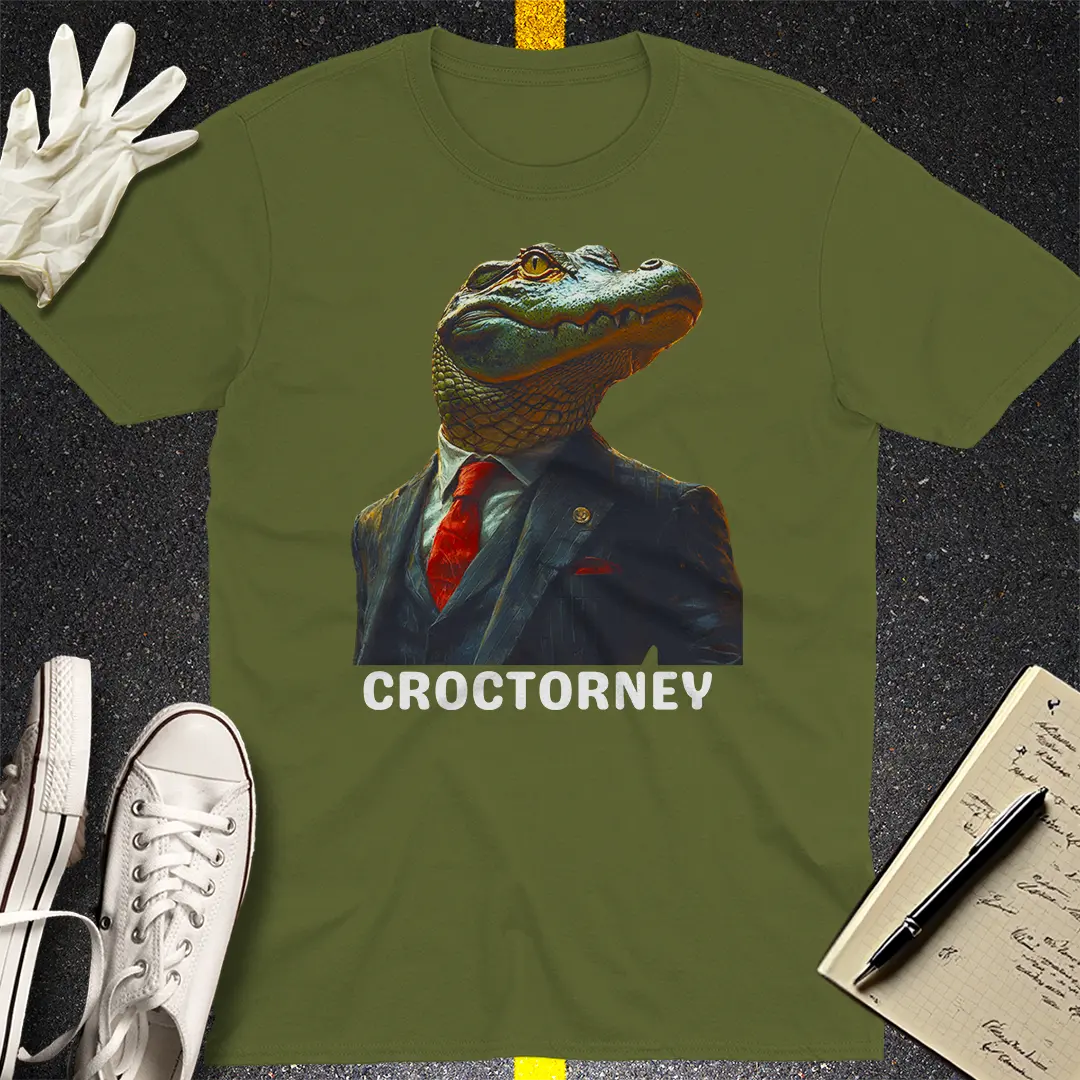 Crows Before Bros T-shirt - Military Green