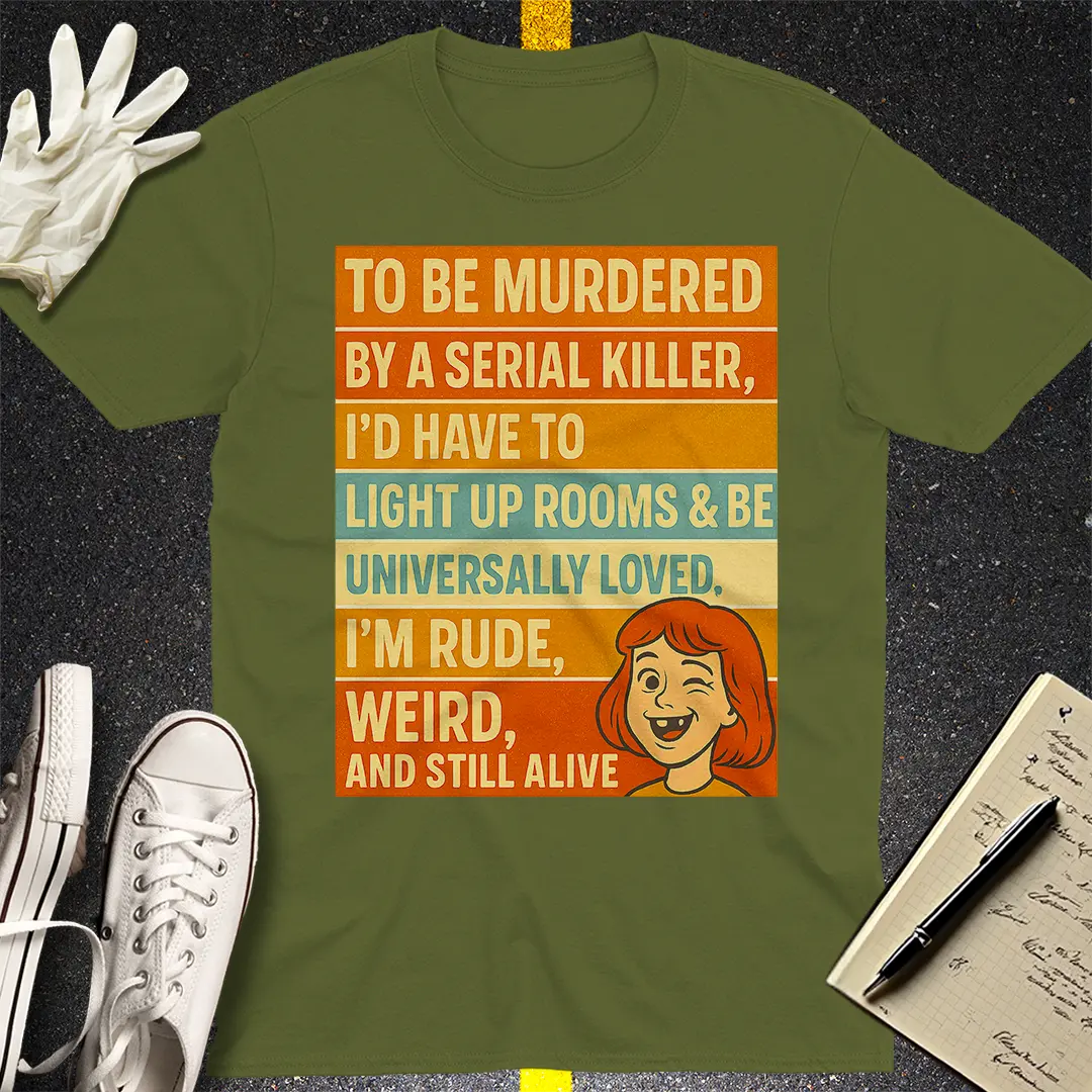 Crows Before Bros T-shirt - Military Green
