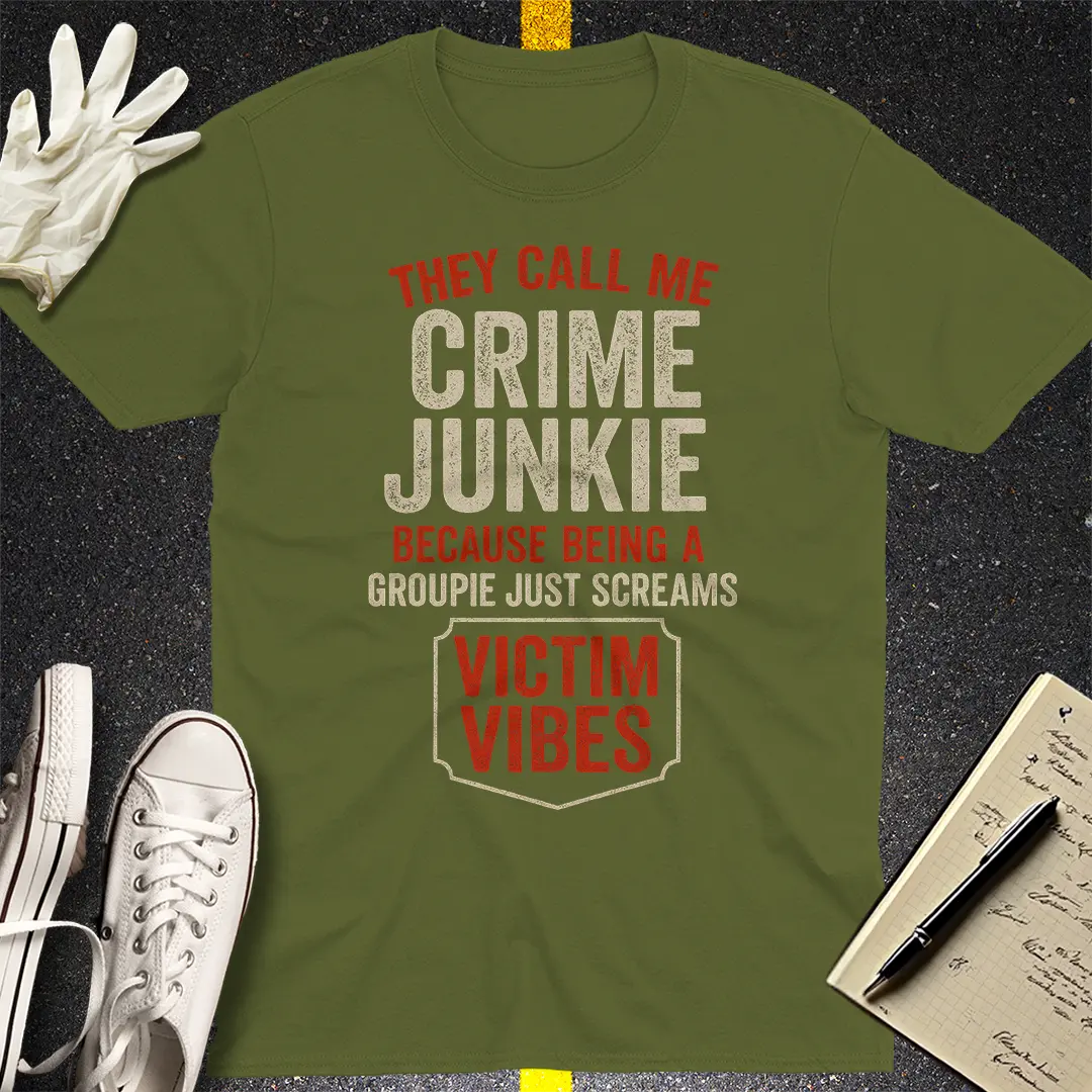 Crows Before Bros T-shirt - Military Green