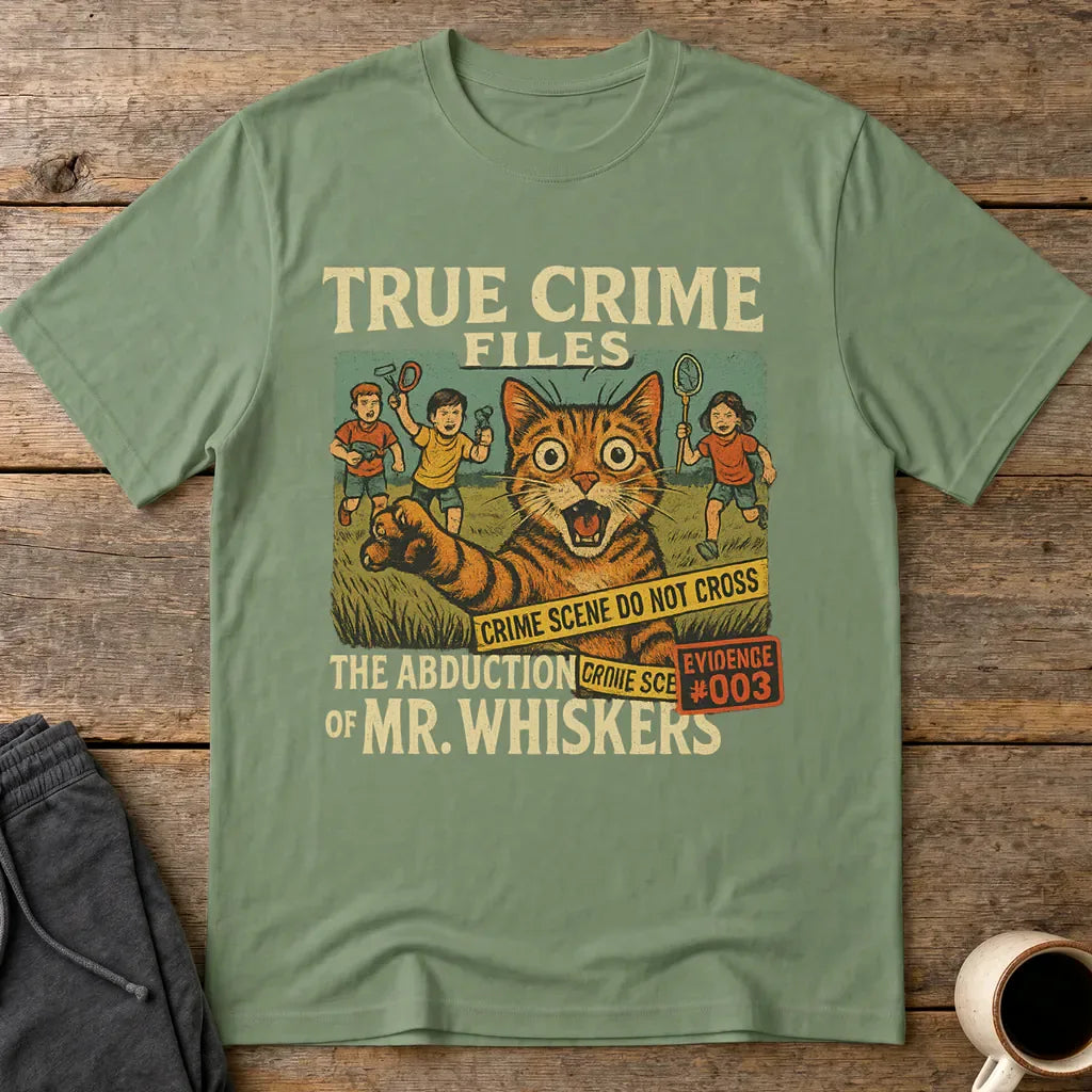 The Abduction of Mr. Whiskers T-Shirt - Military Green