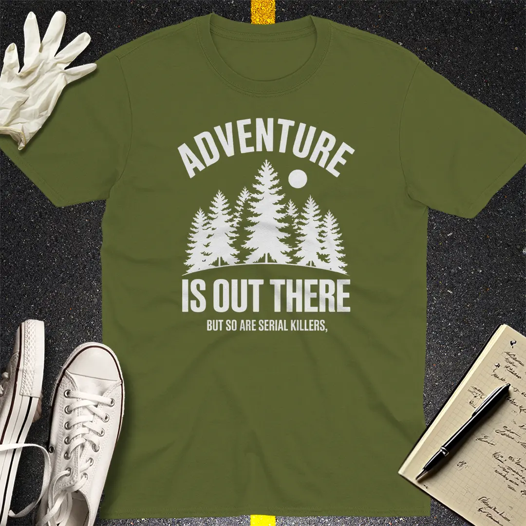 Crows Before Bros T-shirt - Military Green