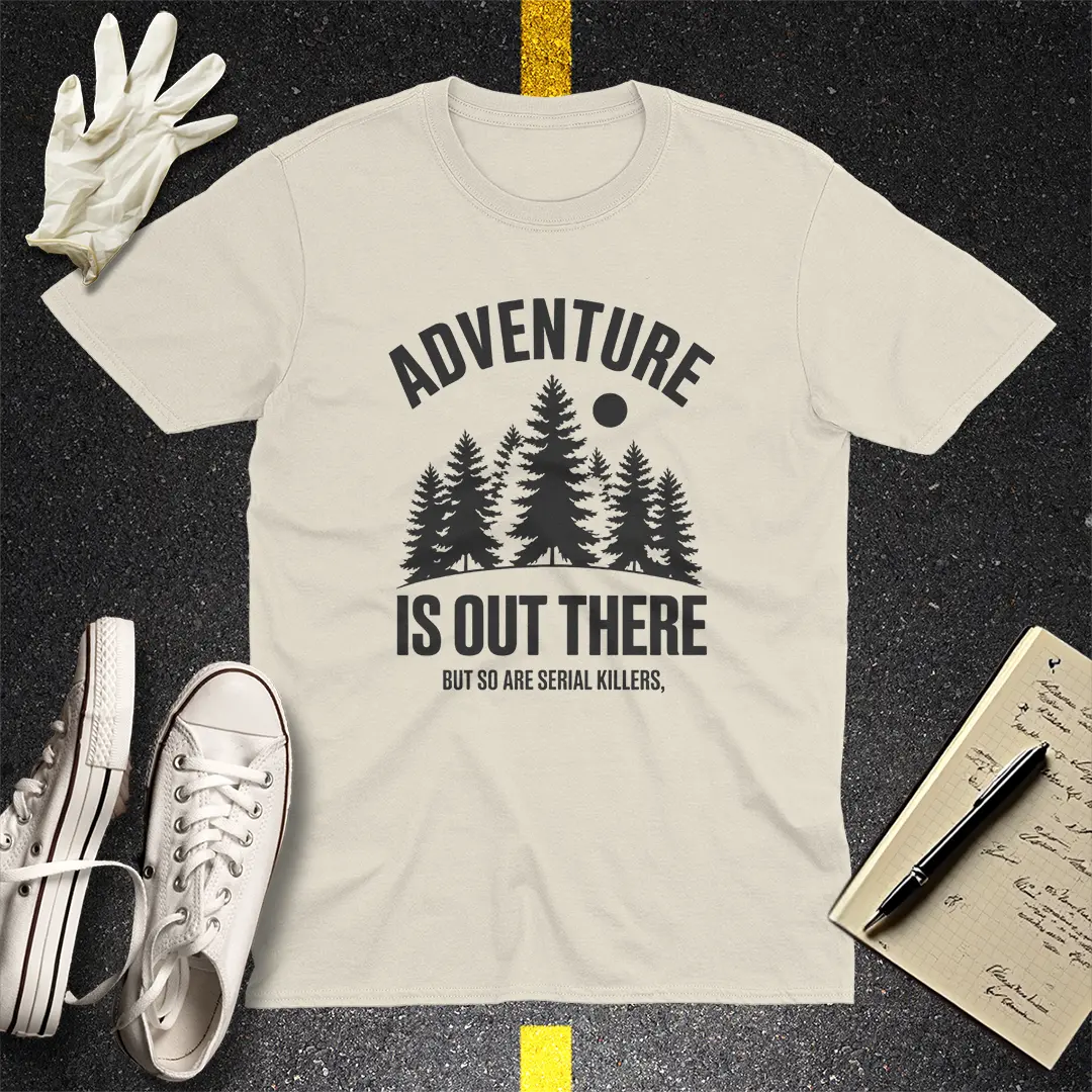 Adventure & Serial Killers T-Shirt - Natural