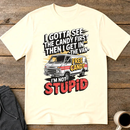 Not Stupid Candy Van T-Shirt - Natural