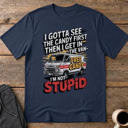 Not Stupid Candy Van T-Shirt - Navy