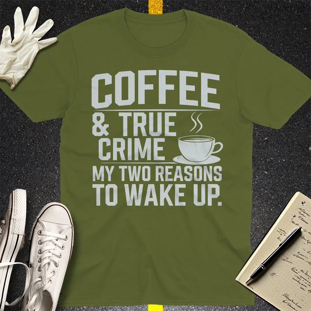 Crows Before Bros T-shirt - Military Green