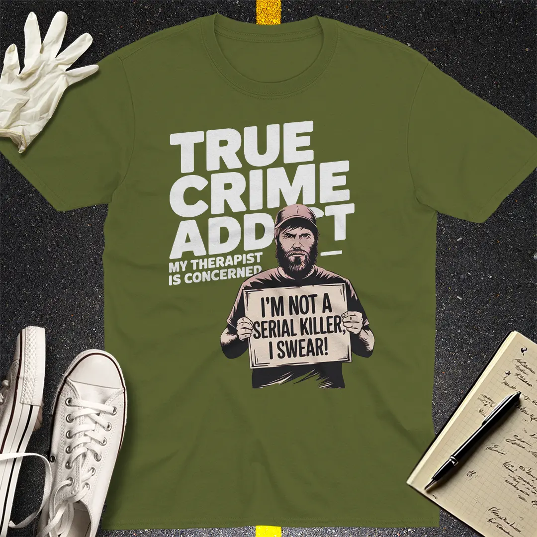 Crows Before Bros T-shirt - Military Green