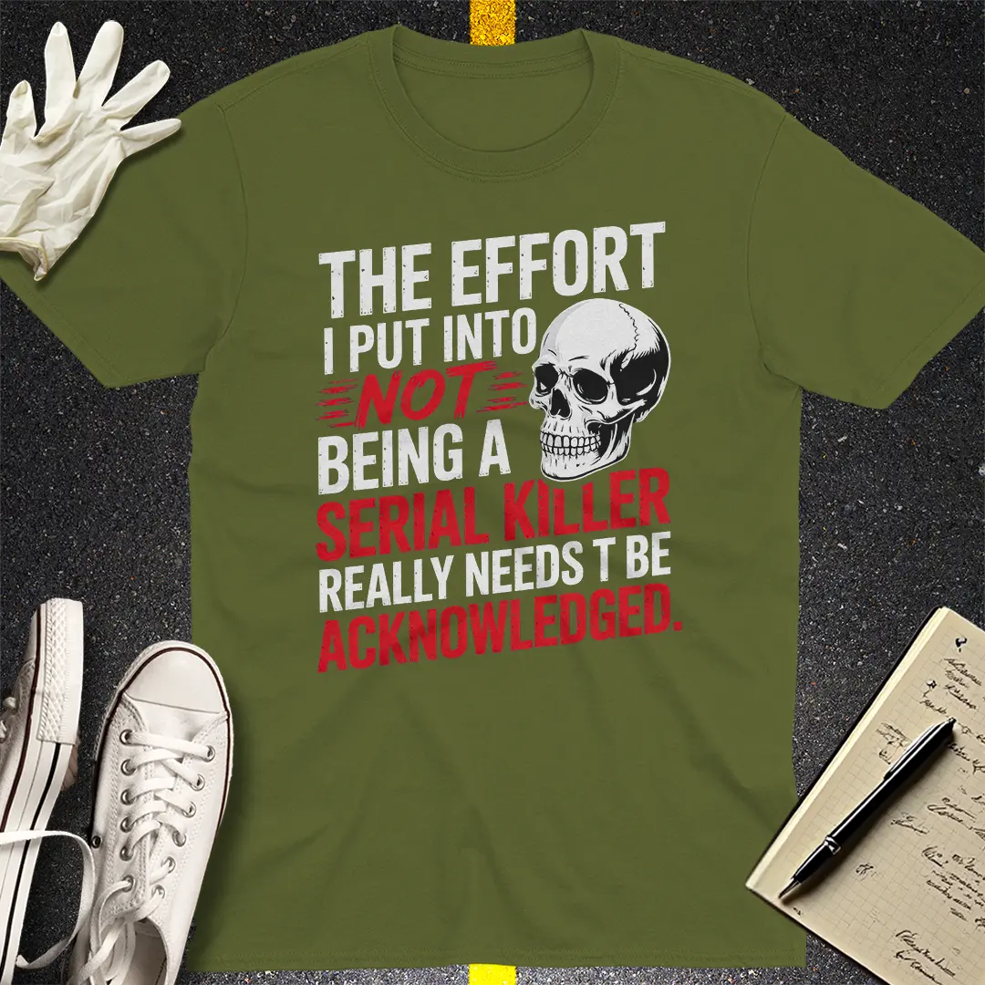 Crows Before Bros T-shirt - Military Green