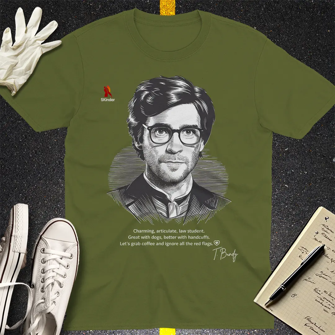 Crows Before Bros T-shirt - Military Green