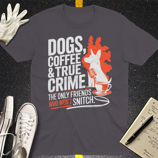Crows Before Bros T-shirt - Charcoal