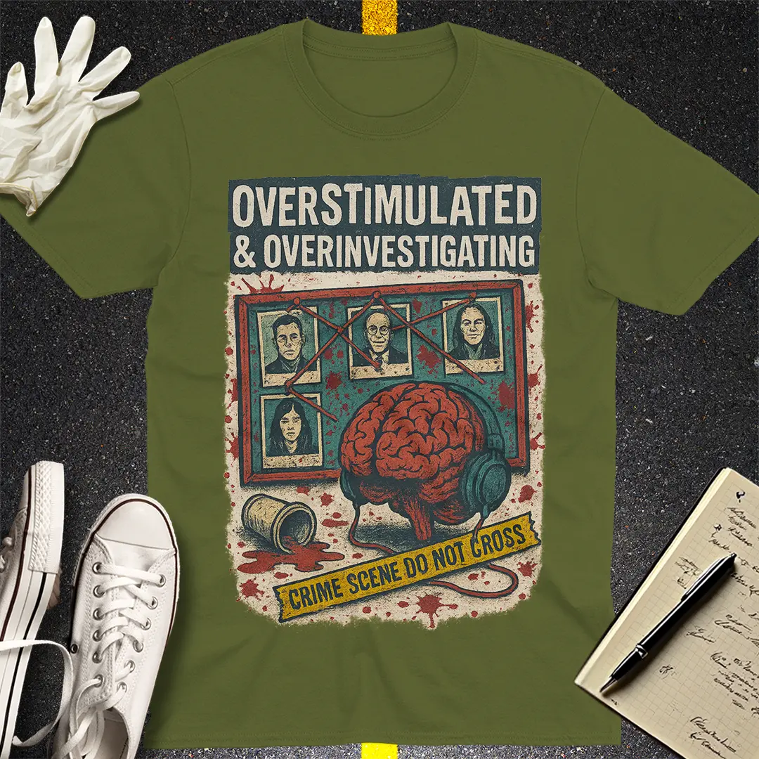 Crows Before Bros T-shirt - Military Green