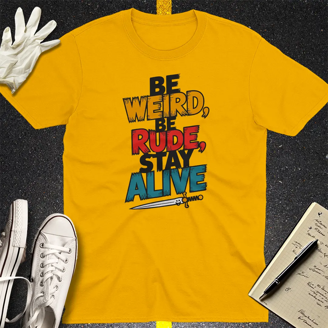 Crows Before Bros T-shirt - Gold