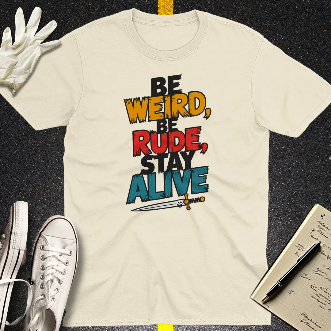 Crows Before Bros T-shirt - Natural