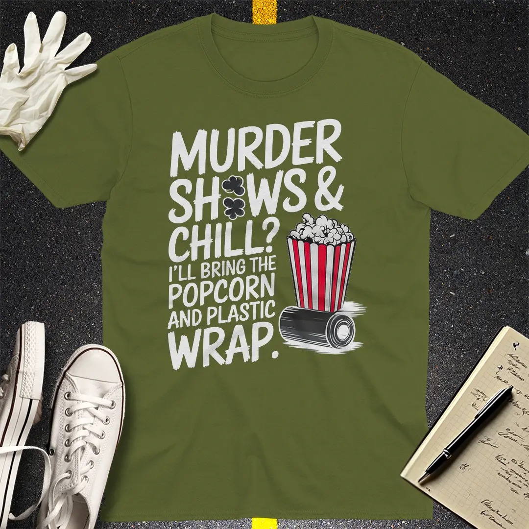 Crows Before Bros T-shirt - Military Green