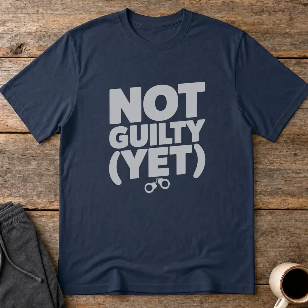 Not Guilty (Yet) T-Shirt - Navy