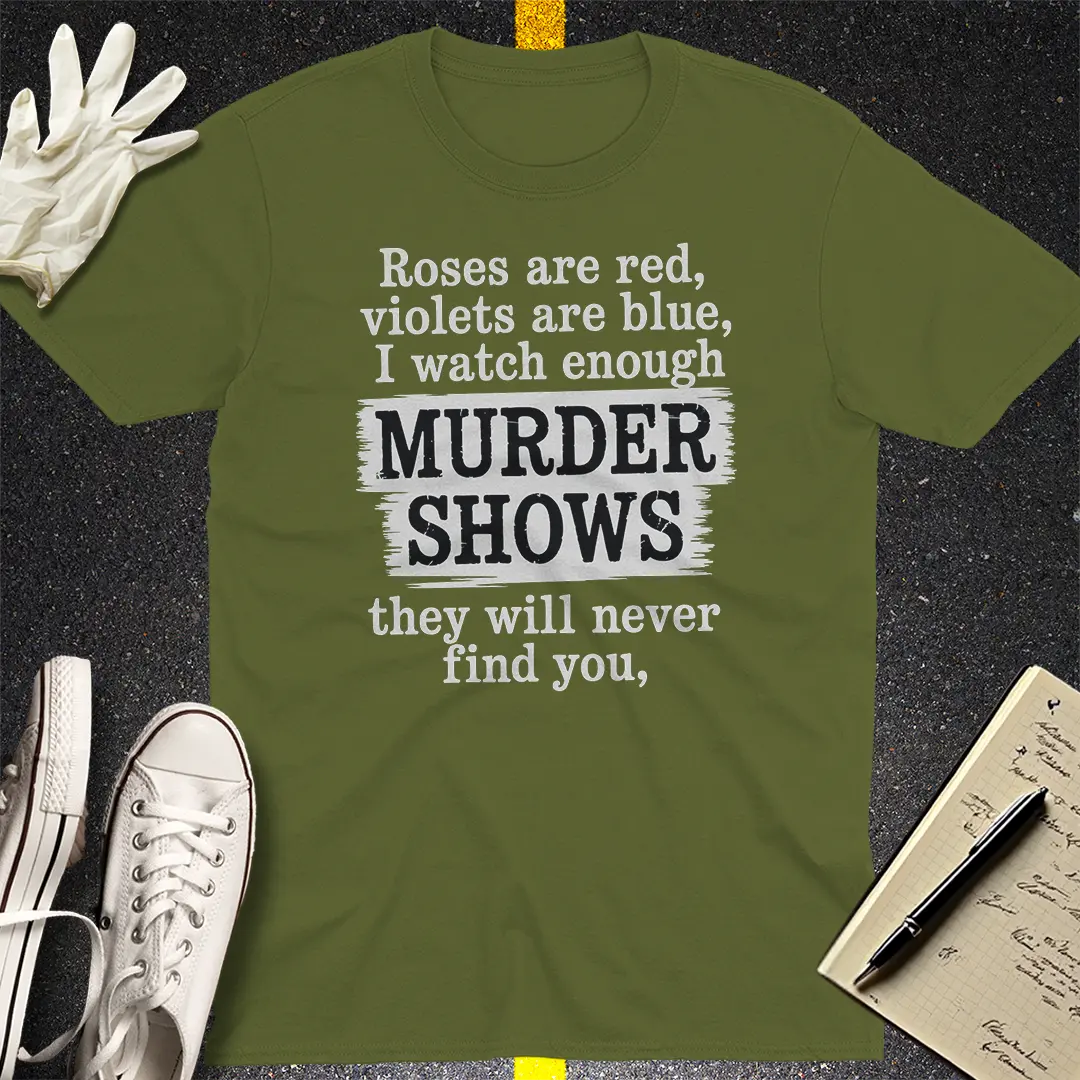 Crows Before Bros T-shirt - Military Green