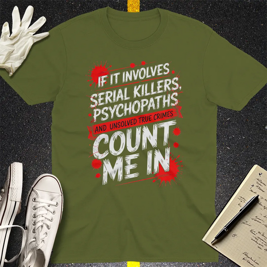 Crows Before Bros T-shirt - Military Green
