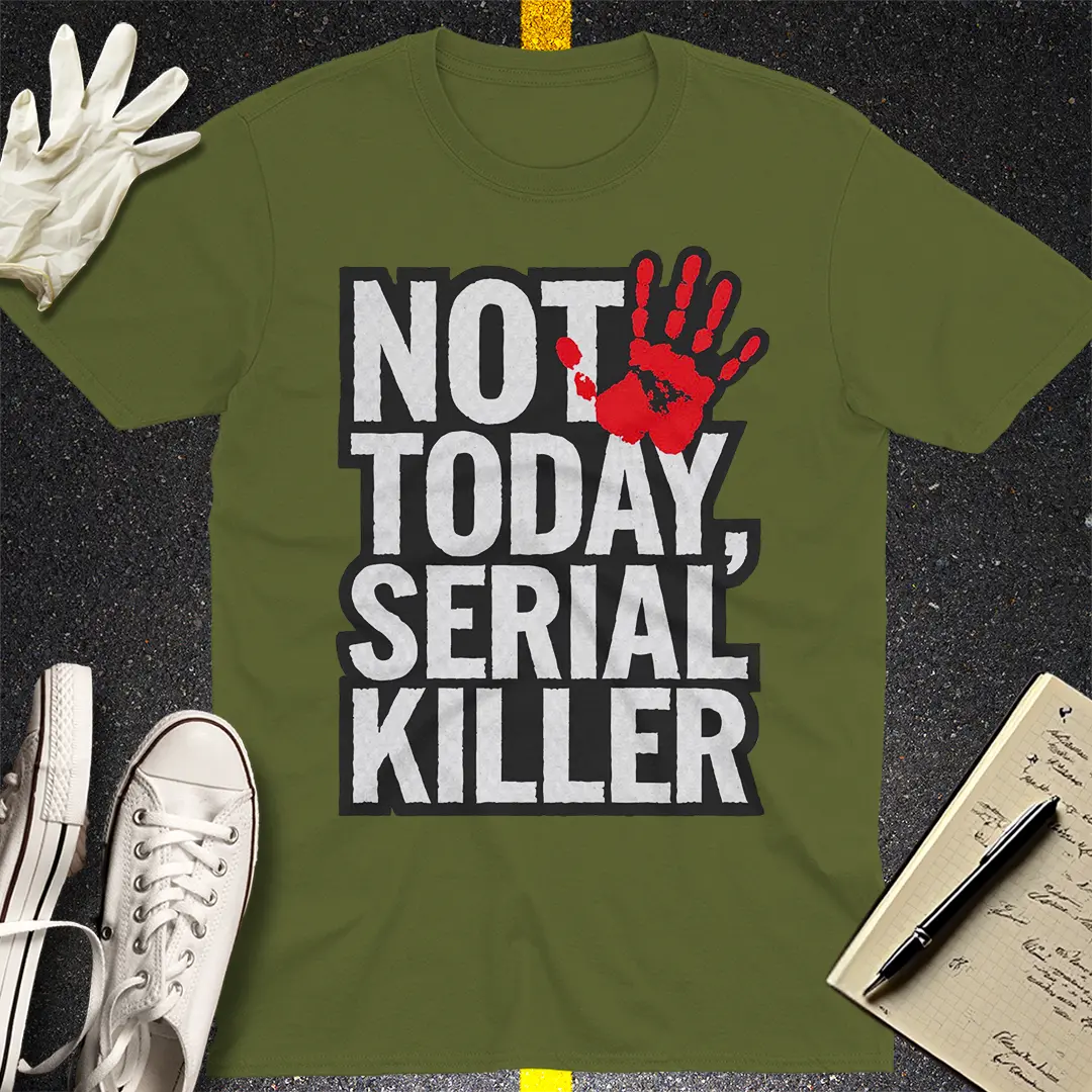 Crows Before Bros T-shirt - Military Green