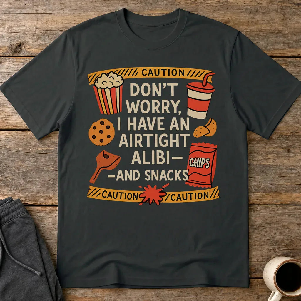 Airtight Alibi Snack T-Shirt - Black