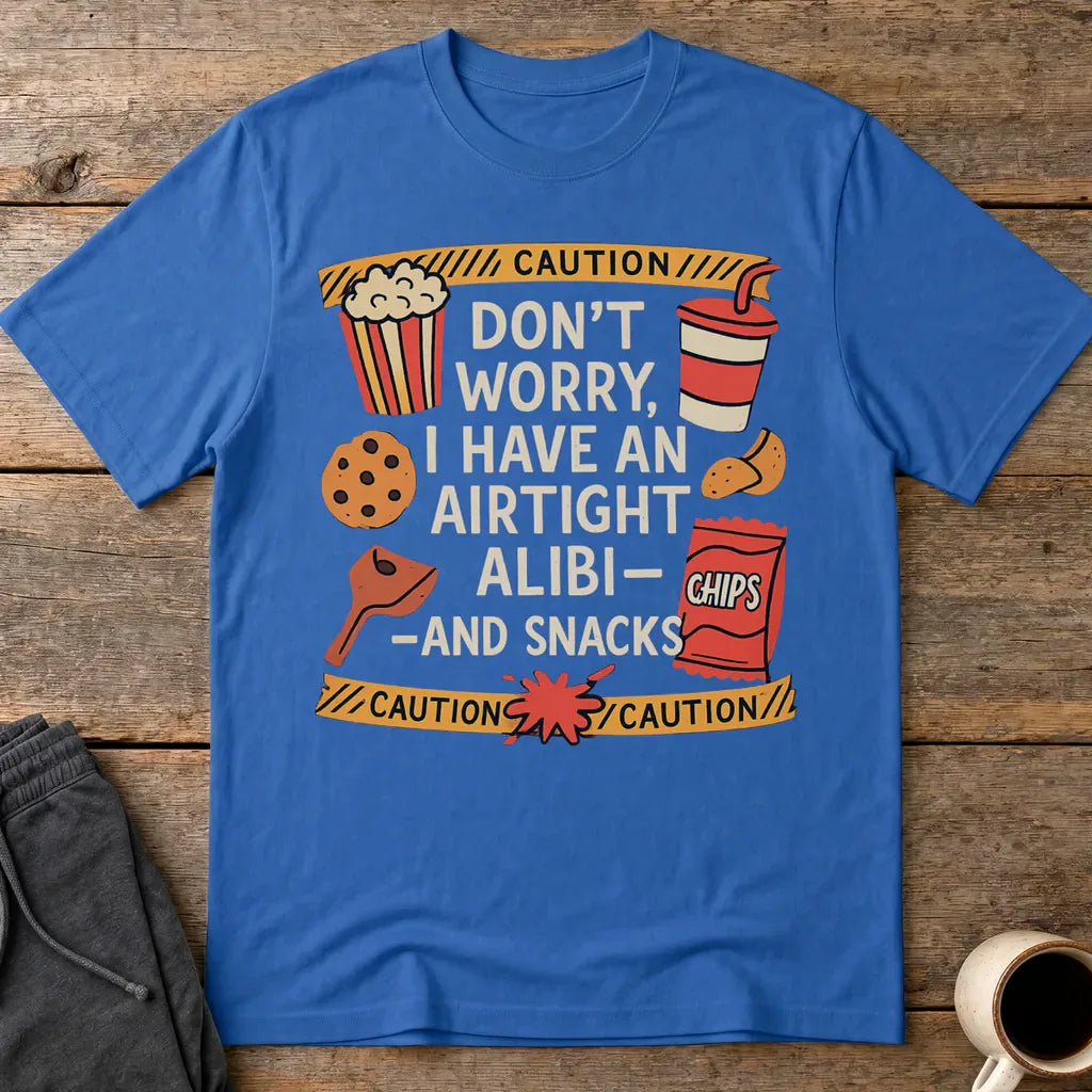 Airtight Alibi Snack T-Shirt - Royal