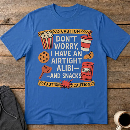Airtight Alibi Snack T-Shirt - Royal