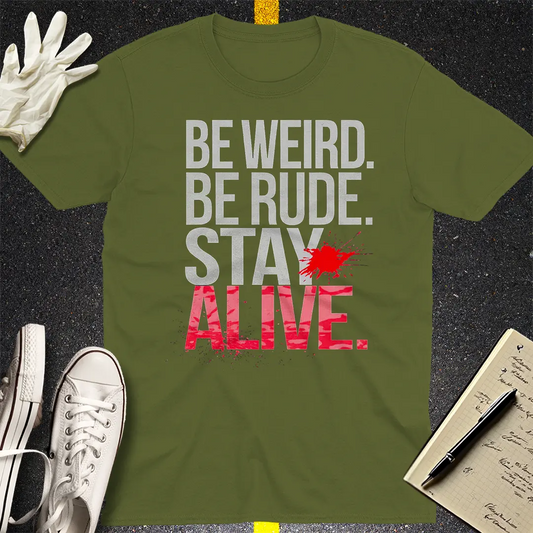 Crows Before Bros T-shirt - Military Green