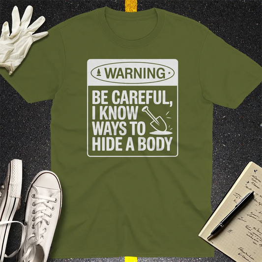 Crows Before Bros T-shirt - Military Green