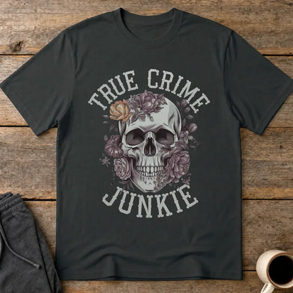 True Crime Junkie T-Shirt - Black