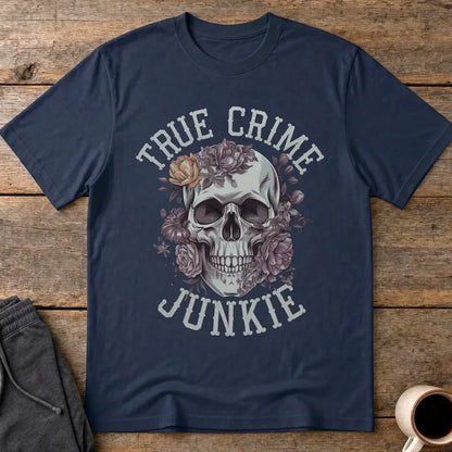 True Crime Junkie T-Shirt - Navy