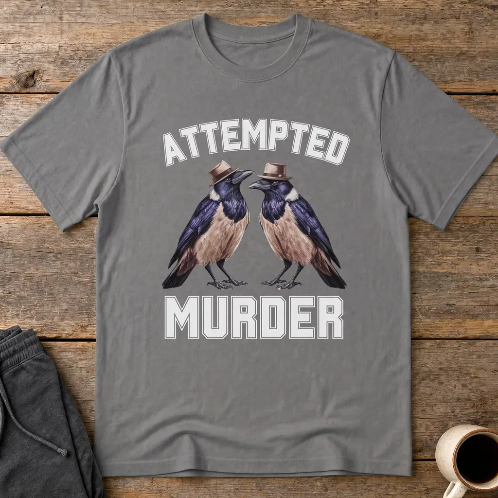 Attempted Murder T-Shirt - Charcoal