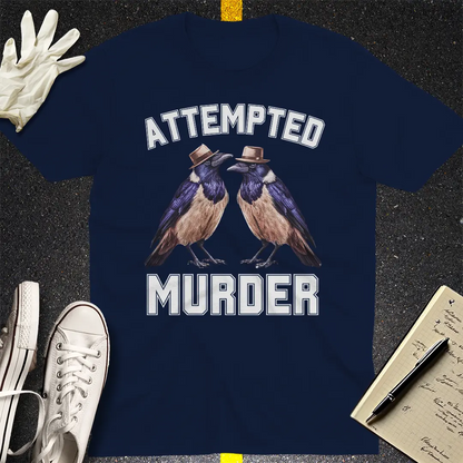 Crows Before Bros T-shirt - Navy