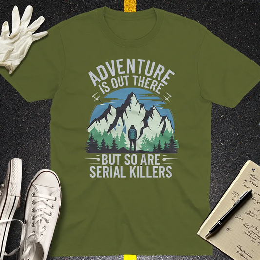 Crows Before Bros T-shirt - Military Green