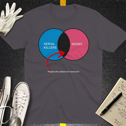 Crows Before Bros T-shirt - Charcoal
