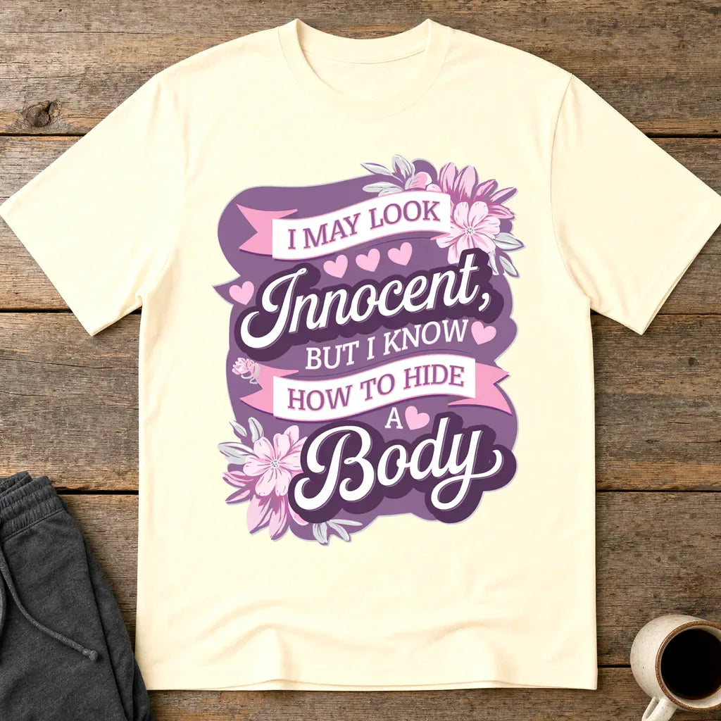 Innocent But Deadly T-Shirt - Natural