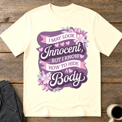 Innocent But Deadly T-Shirt - Natural