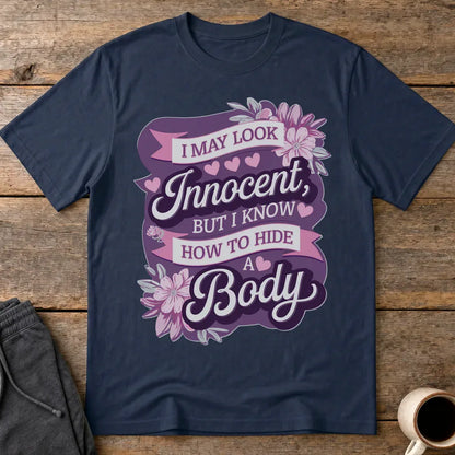 Innocent But Deadly T-Shirt - Navy