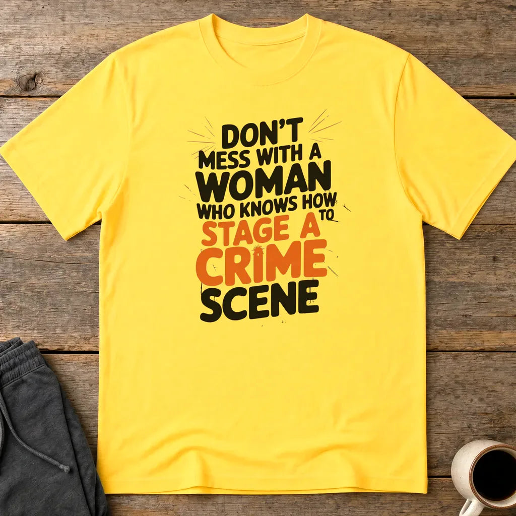 Staging a Crime Scene T-Shirt - Daisy