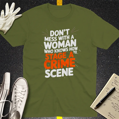 Crows Before Bros T-shirt - Military Green