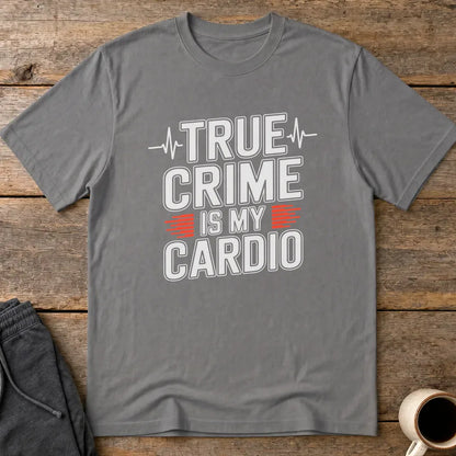 True Crime Cardio T-Shirt - Charcoal