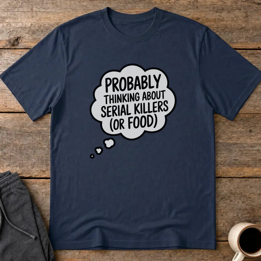 Serial Killers and Snacks T-Shirt - Navy