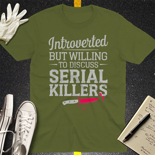 Crows Before Bros T-shirt - Military Green