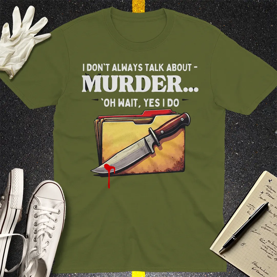 Crows Before Bros T-shirt - Military Green