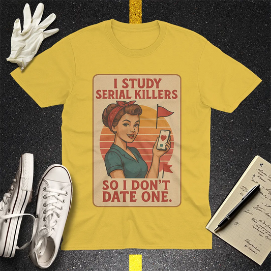 Serial Killer Red Flag T-Shirt - Daisy