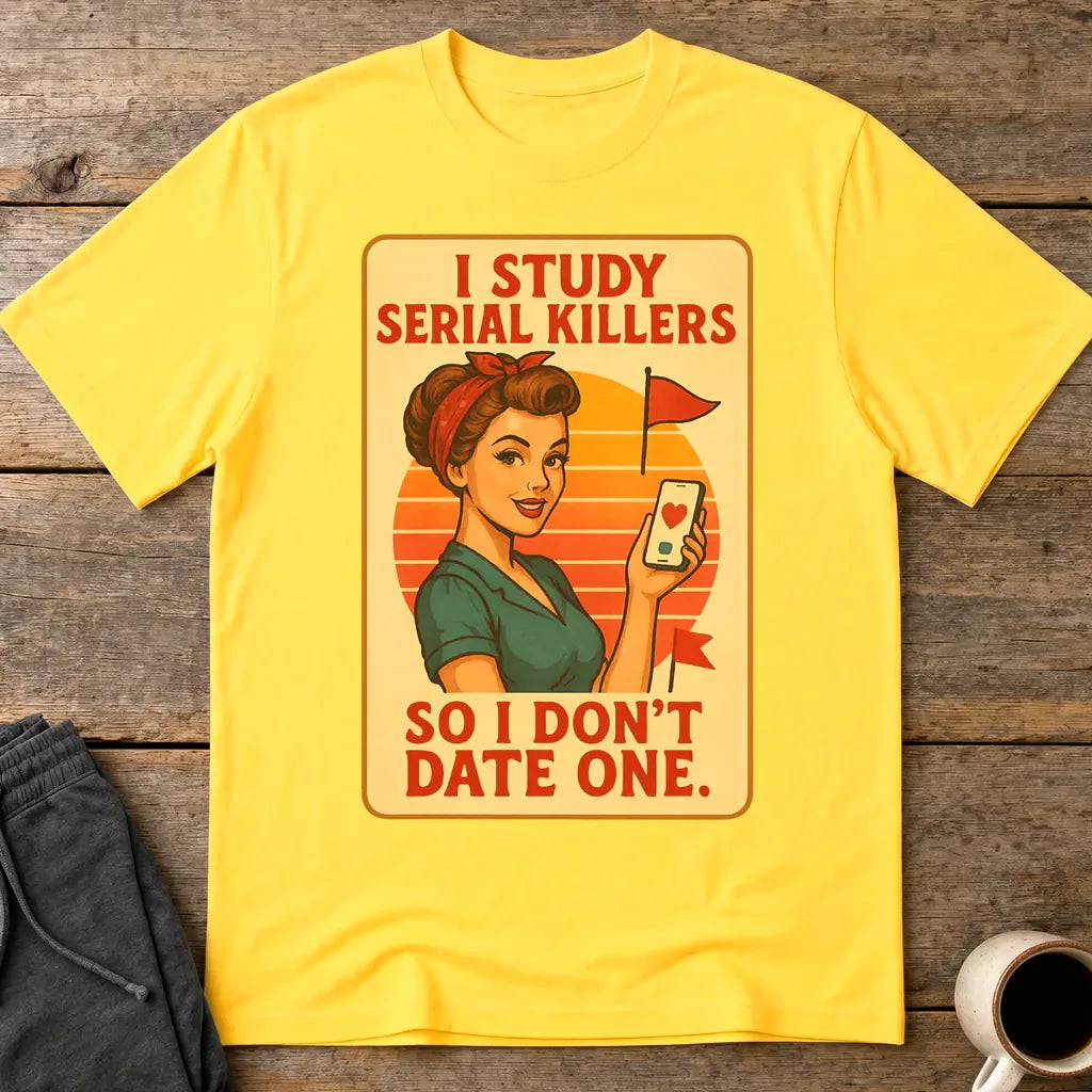 Serial Killer Red Flag T-Shirt - Daisy