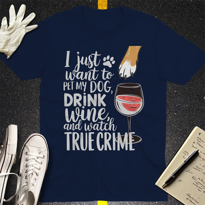 Crows Before Bros T-shirt - Navy