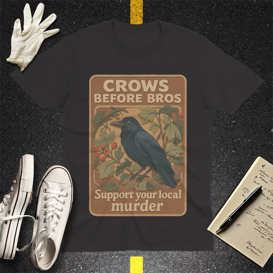 Crows Before Bros T-Shirt - Black