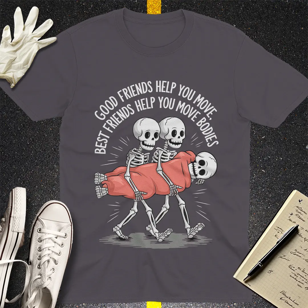 Crows Before Bros T-shirt - Charcoal