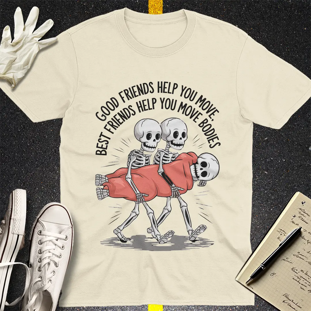 Crows Before Bros T-shirt - Natural