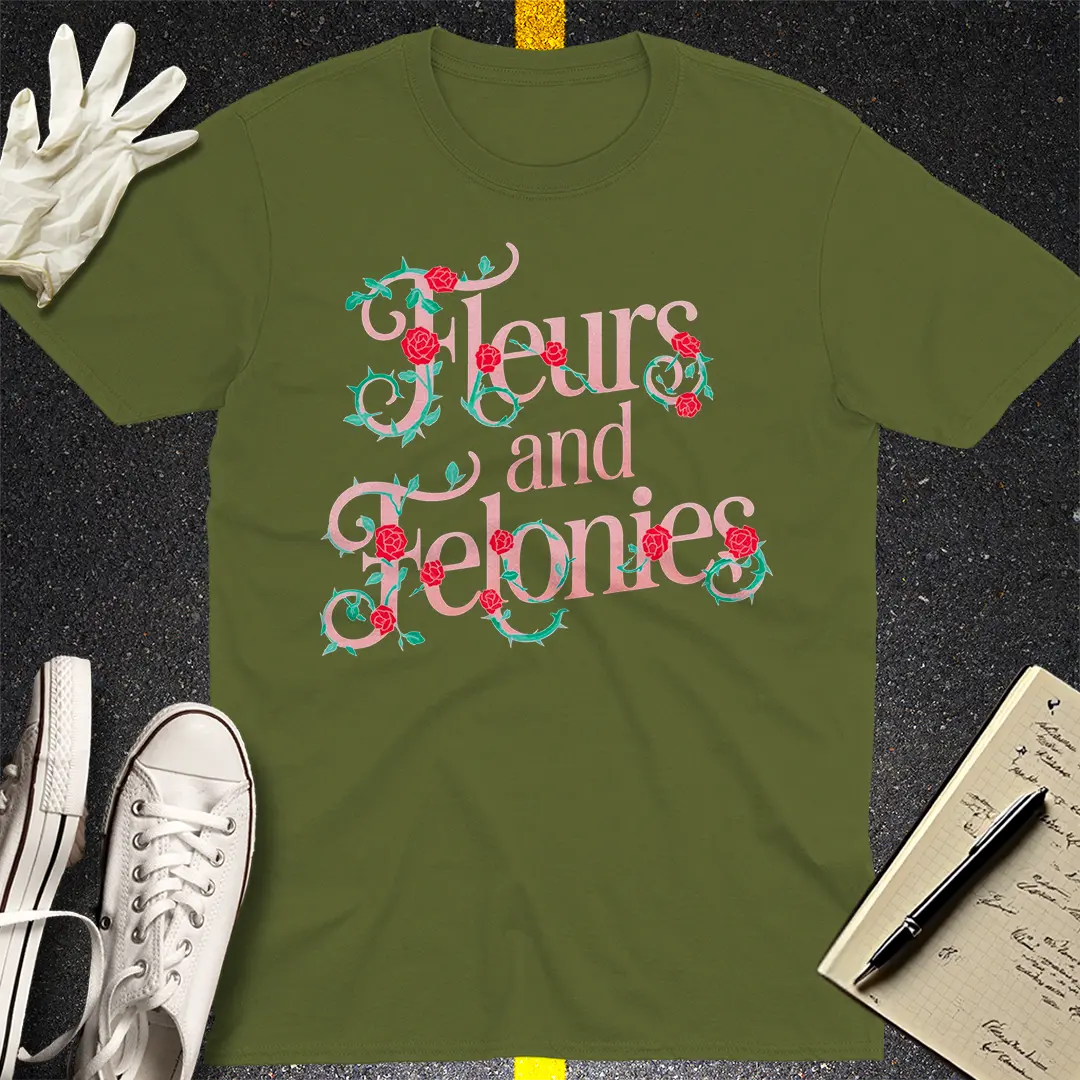 Crows Before Bros T-shirt - Military Green