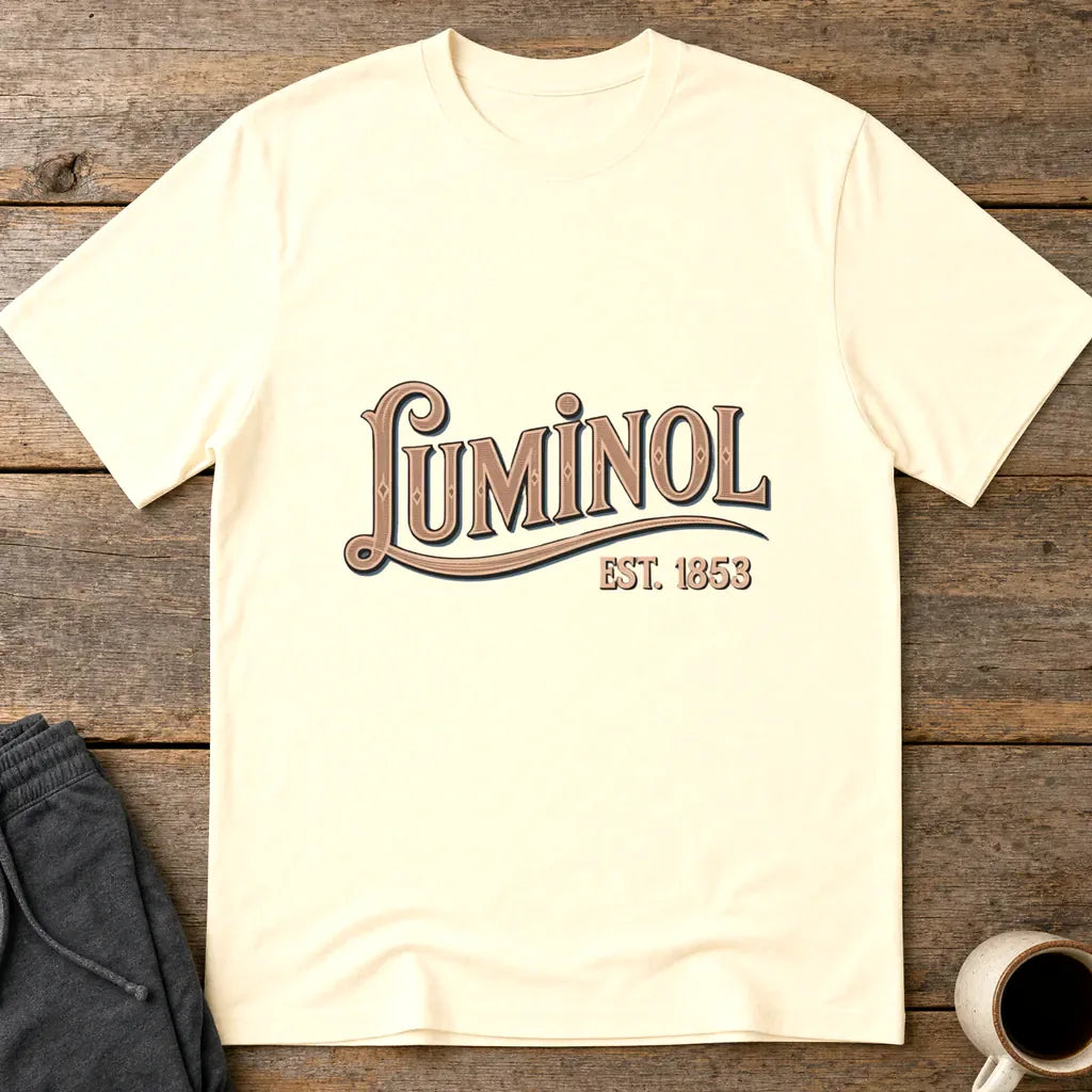 Luminol Vintage Label T-Shirt - Natural