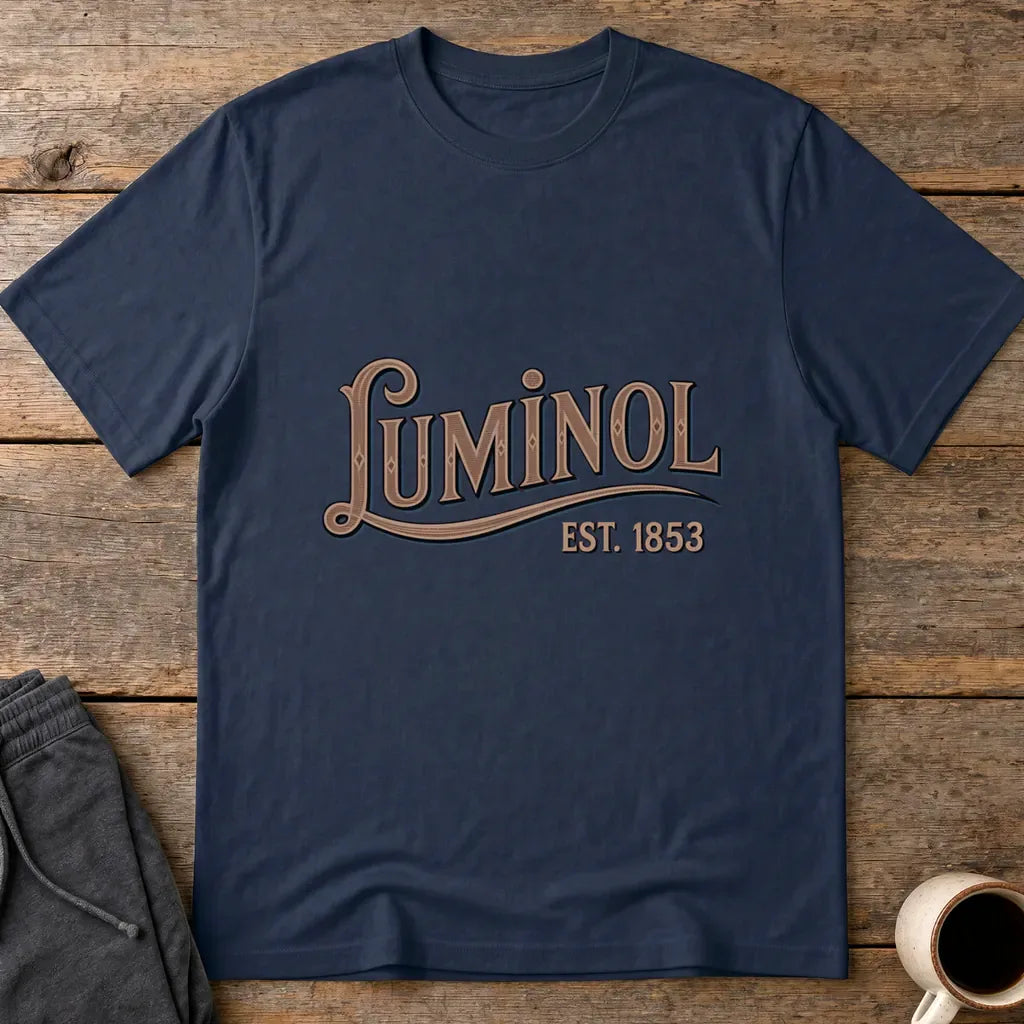 Luminol Vintage Label T-Shirt - Navy